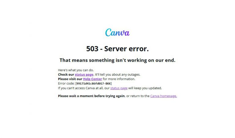 Canva ล่ม ผู้ใช้จำนวนมากไม่สามารถเข้าใช้งานได้