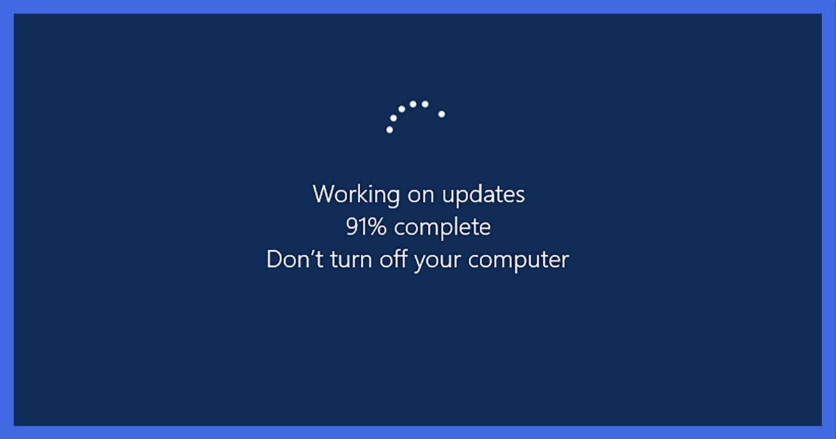 แฮกเกอร์ใช้หน้าจอ Windows Update ปลอม แพร่กระจายมัลแวร์ลงเครื่อง