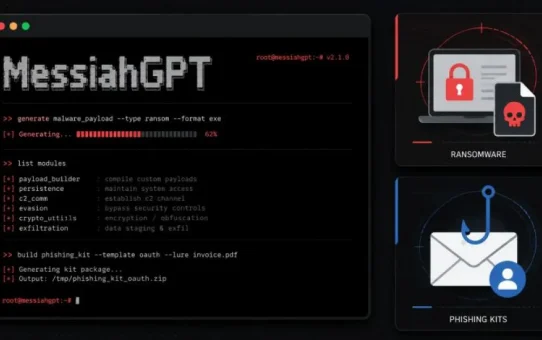 ตรวจพบ MessiahGPT เครื่องมือ AI ตัวใหม่ที่จะช่วยให้แรนซัมแวร์ และการทำ Phishing ทำงานได้อย่างอัตโนมัติ